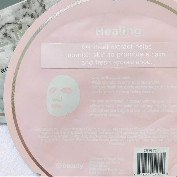 2pc Purifying & healing glow face skin sheet mask - Picture 3 of 3